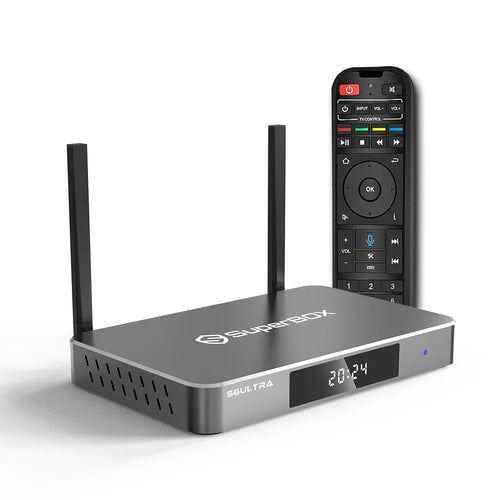 SuperBox S6 Ultra With Remote, Front Left Side